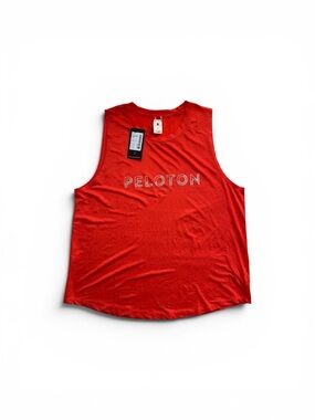Peloton Red Muscle Tee Tank Top
